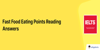 Fast Food Eating Points Reading Answers
